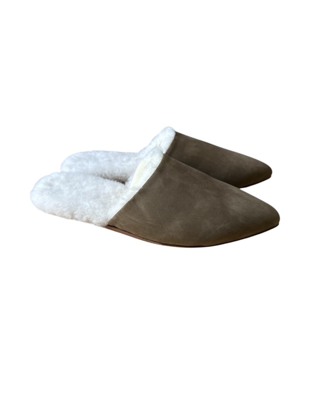 Jenni Kanye Shearling Lined Suede Mules size 7 - Picture 6 of 9